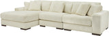 PREZZA Ivory 139" Wide Modular Sectional