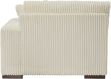 PREZZA Ivory 51" Wide Right Arm Chair