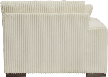 PREZZA Ivory 51" Wide Left Arm Chair