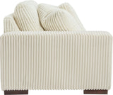 PREZZA Ivory 51" Wide Left Arm Chair