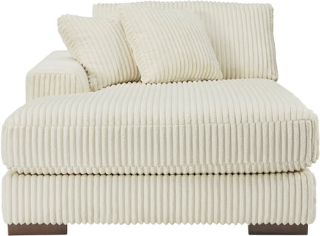 PREZZA Ivory 51" Wide Left Arm Chaise