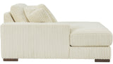 PREZZA Ivory 51" Wide Left Arm Chaise