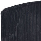 PRINCETON Black Corduroy Velvet Bed