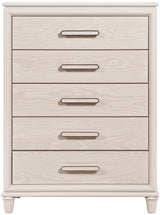 PRISTINA Greige Lighted Bedroom with Storage Bed