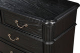 PROCTOR Black Charcoal 7 Piece Paltform Bedroom Set with Storage Drawers