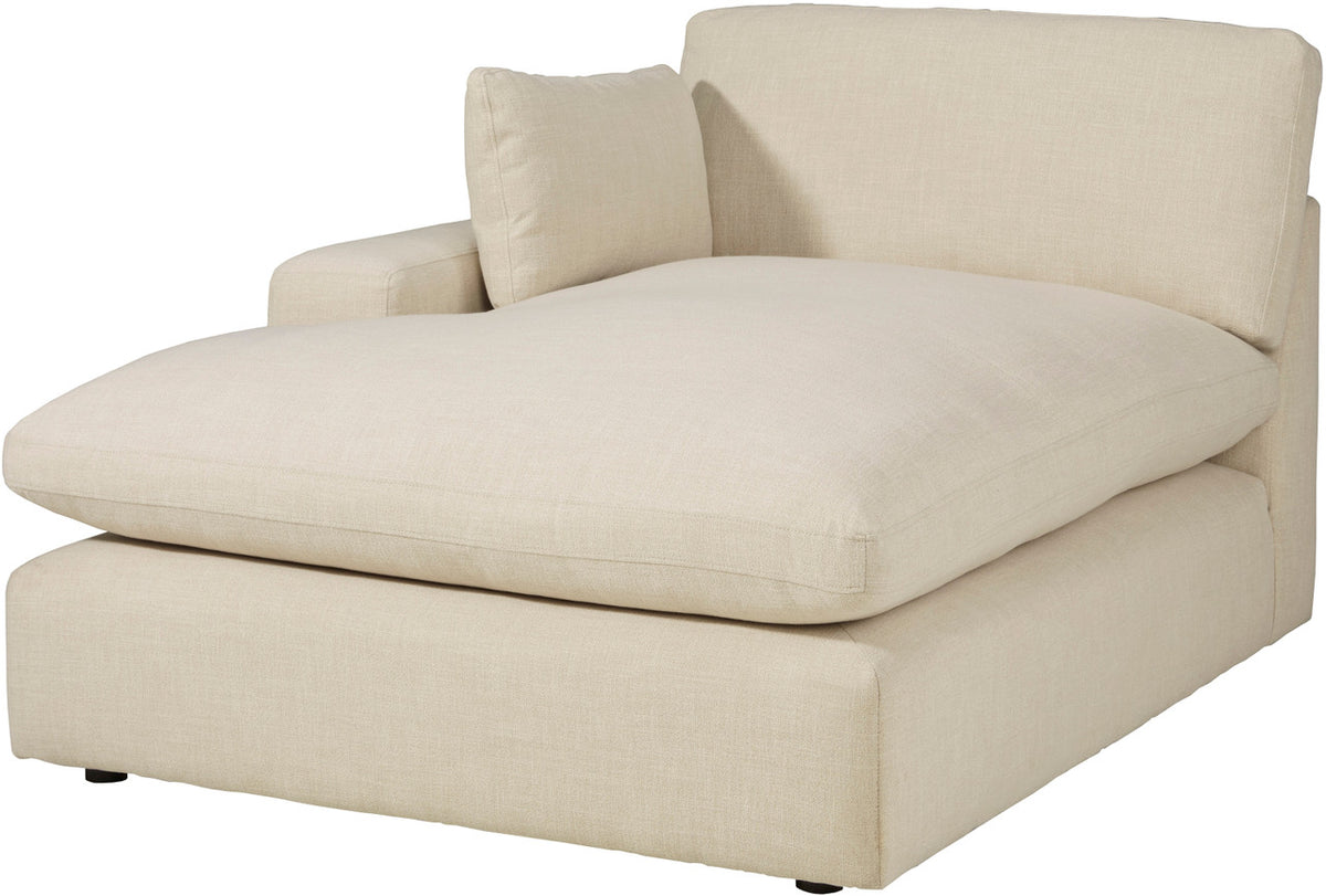 PUFTIN Neutral 51" Wide Left Arm Chaise