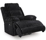 PULITZER Black Corduroy 45" Wide x 44" Depth Power Recliner