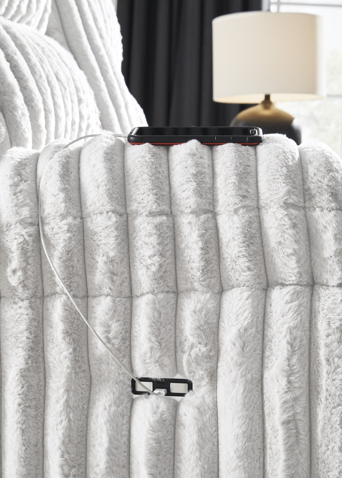 PULITZER Alloy Corduroy 45" Wide x 44" Depth Power Recliner