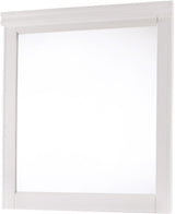 PARIS White 60" Wide Dresser & Mirror