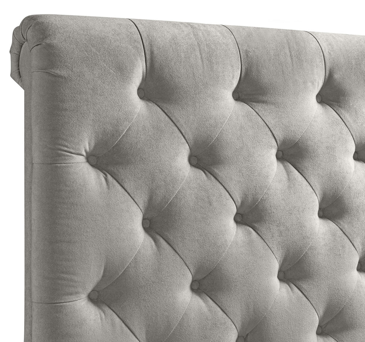 PAULA Gray Non-Storage Bed
