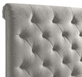 PAULA Gray Non-Storage Bed