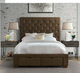 PAULA Brown Storage Bed