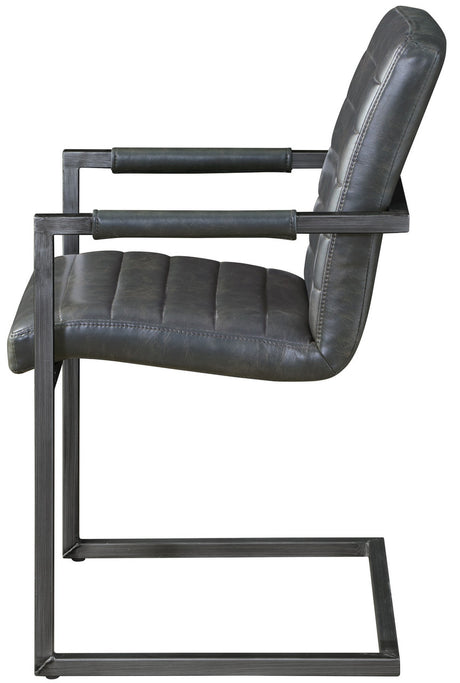 Peter Office Gray & Black Chair