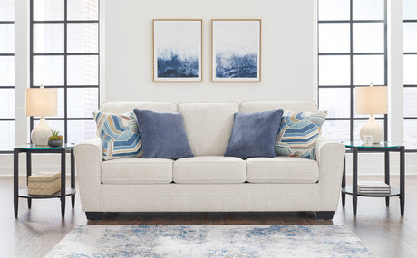 QEZNA Off-White 87" Wide Queen Sofa Sleeper