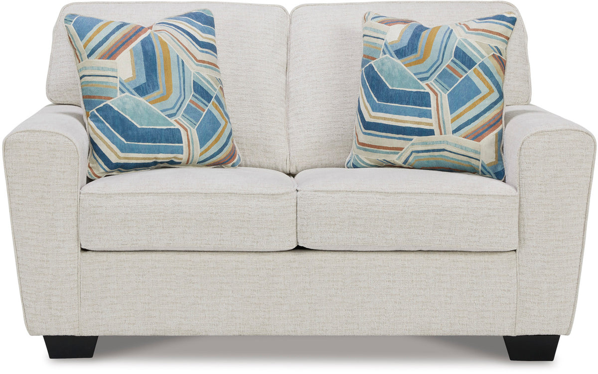 QEZNA Off-White Sofa & Loveseat