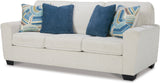 QEZNA Off-White 87" Wide Queen Sofa Sleeper