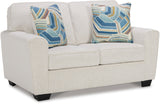 QEZNA Off-White Sofa & Loveseat