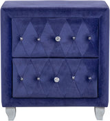 QUINTON Blue 26" Wide Night Stand