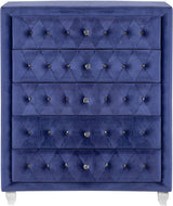 QUINTON Blue 40" Wide 5 Drawer Chest