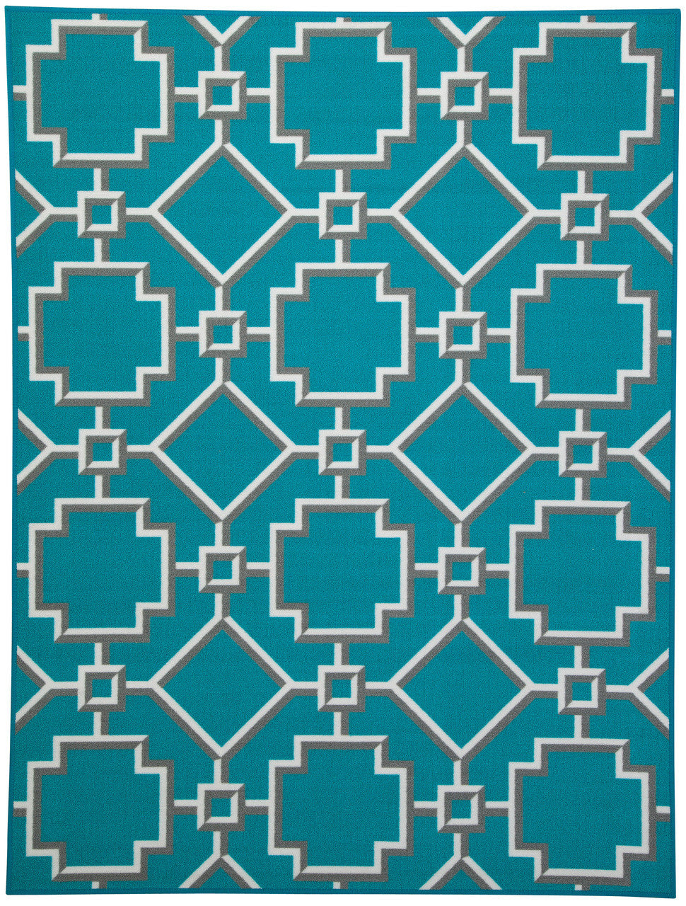 Grizabella Turquoise 5' x 6.7' Rug