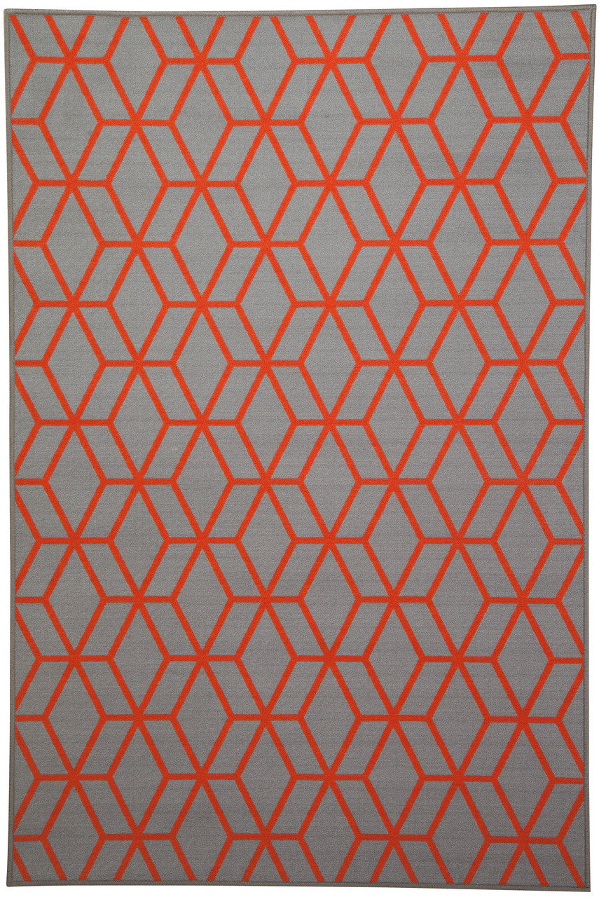 ZANDER Orange 4' x 7' Rug