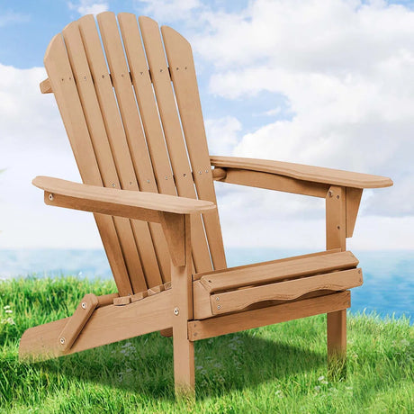 RAINIER Natural Finish Wood 27" Wide X 41" Height Adirondack Chair (RTA)