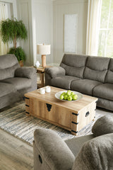 RALFIE Gray Reclining Livingroom Set