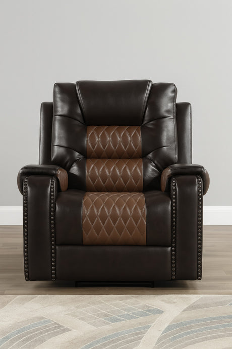 RAYBAN Brown 40" Wide Glider Reclining