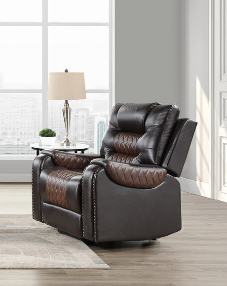 RAYBAN Brown 40" Wide Glider Reclining