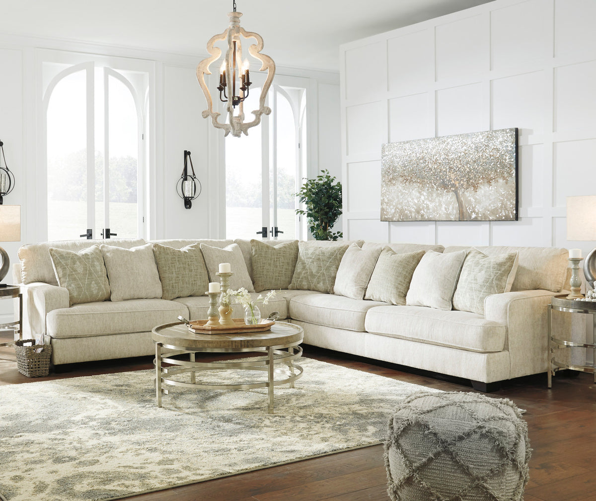 REDEEMER Beige 131" Wide x 131" Depth Oversized Sectional