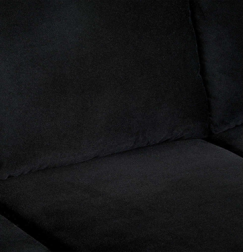 REGINO Black Velvet 109" Wide Sectional (RTA)