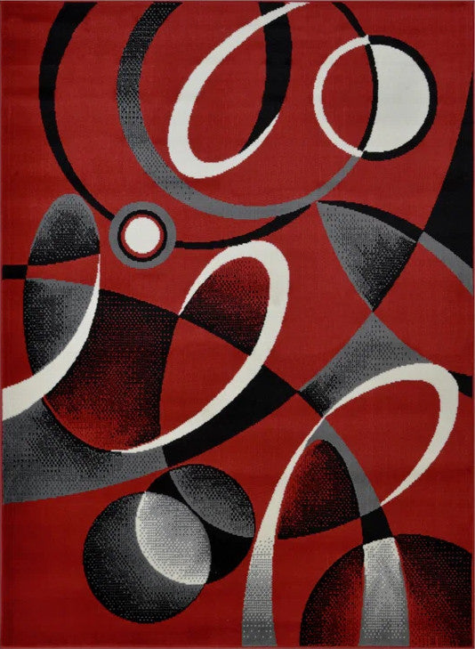 RENAURD Red 5' x 7' Area Rug