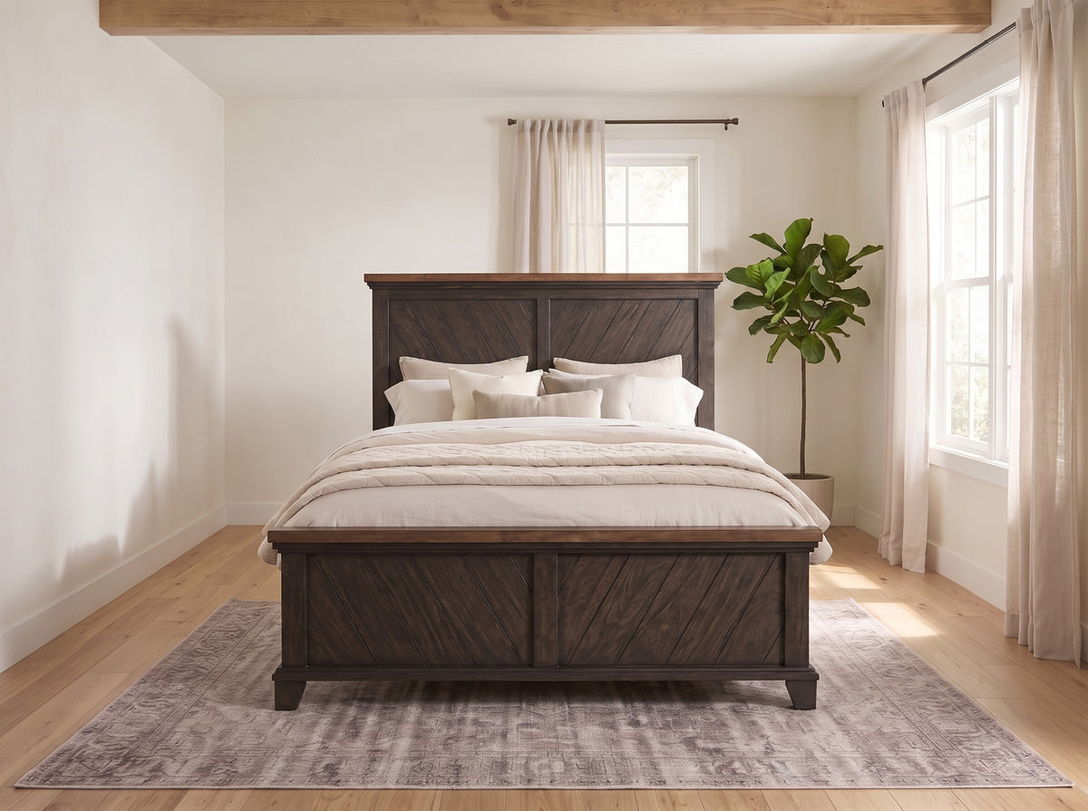RICHARDSON Rustic Chocolate 62" Height Bed