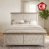 RICHARDSON Rustic White 62" Height Bed