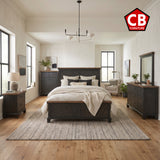 RICHARDSON Rustic Chocolate 62" Height Bed