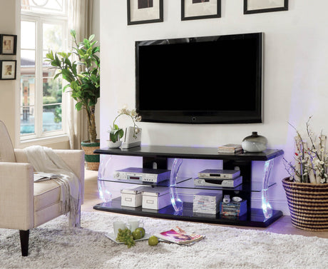 RICHI Black 60" Wide LED TV Stand