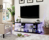 RICHI Black 72" Wide LED TV Stand