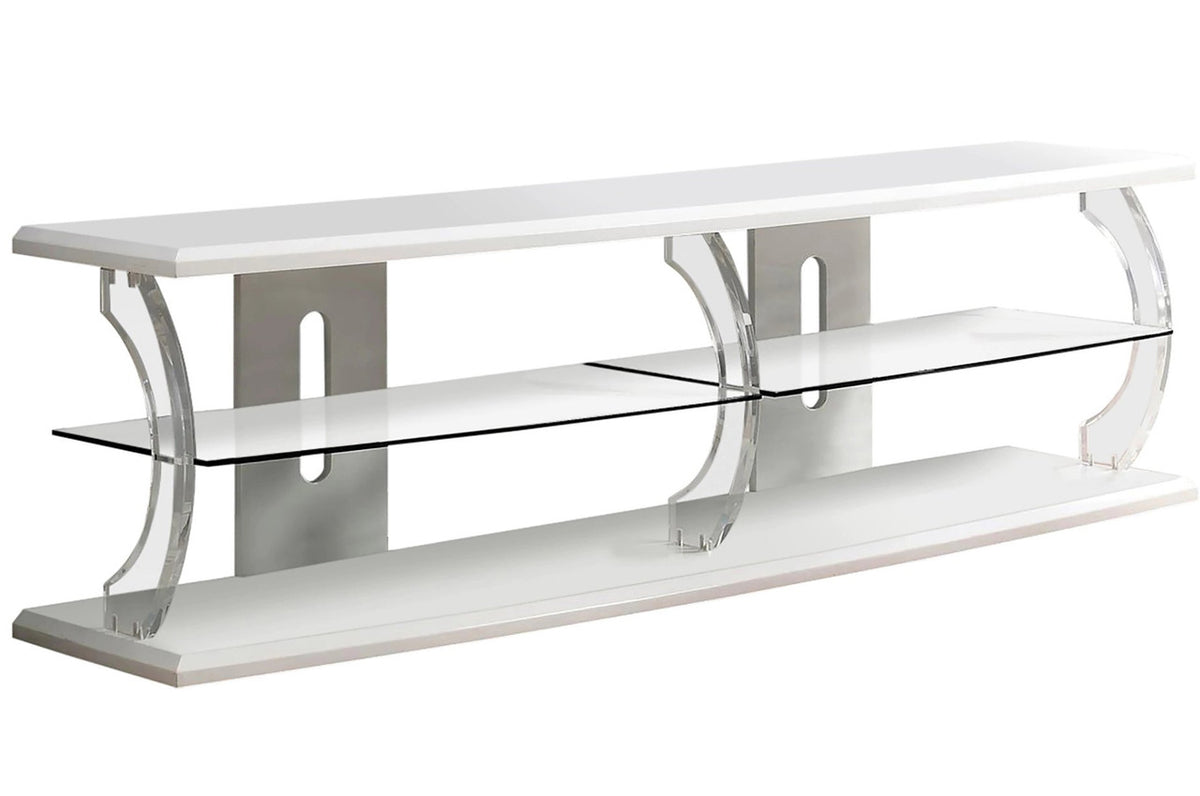 RICHI White 72" Wide LED TV Stand