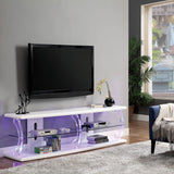 RICHI White 72" Wide LED TV Stand