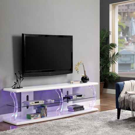 RICHI White 72" Wide LED TV Stand