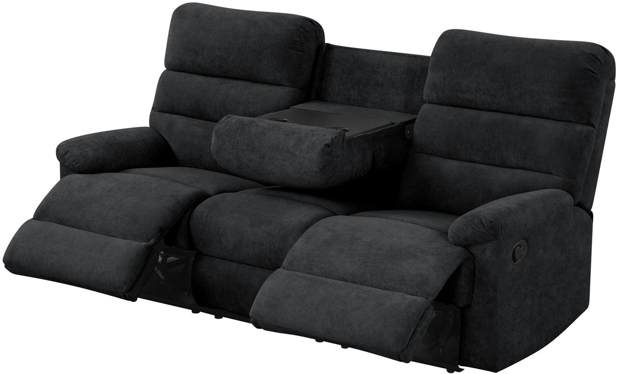 RIDDLER Black 3 Piece Reclining Livingroom