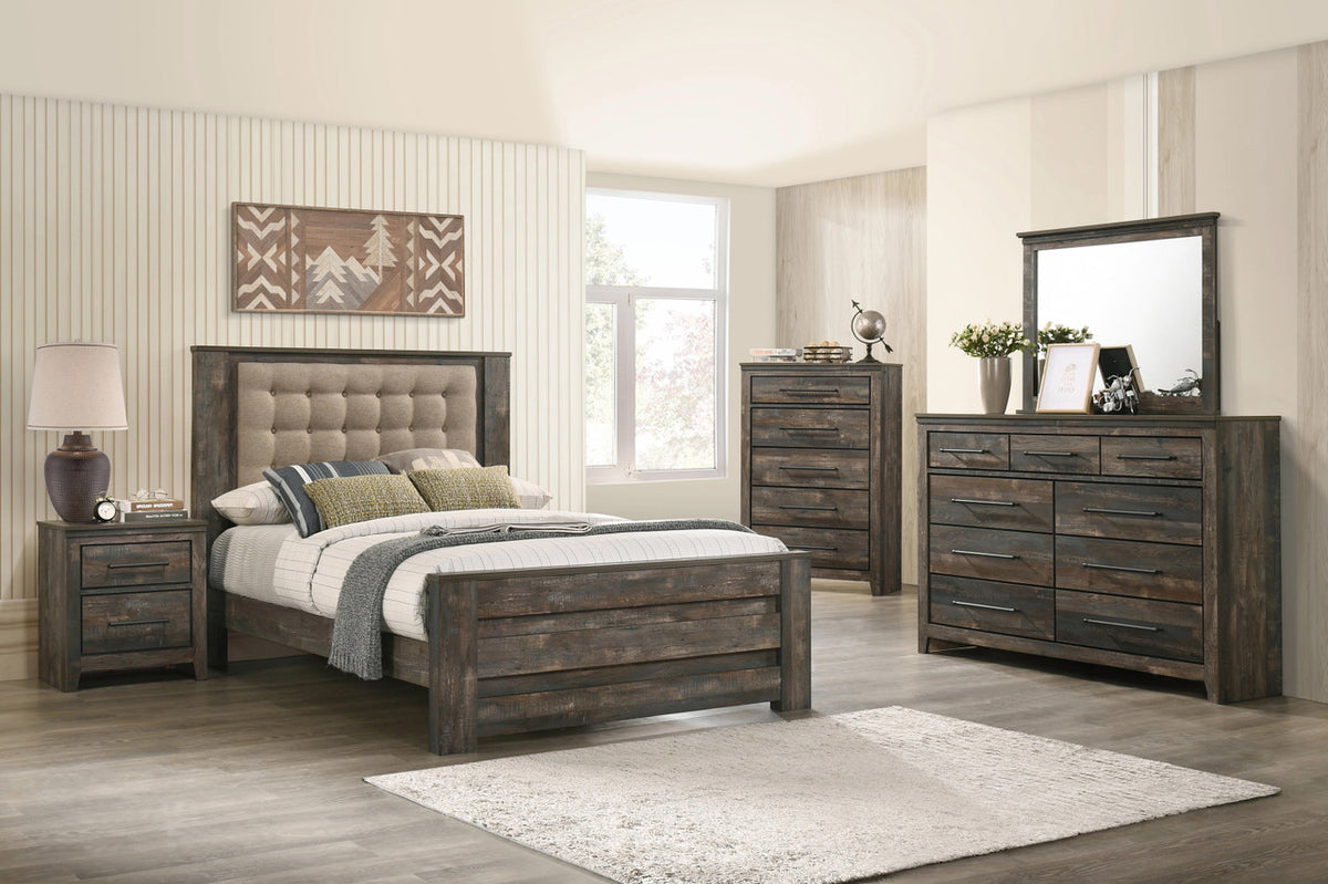 OBISPO Aged Poster Bedroom Set