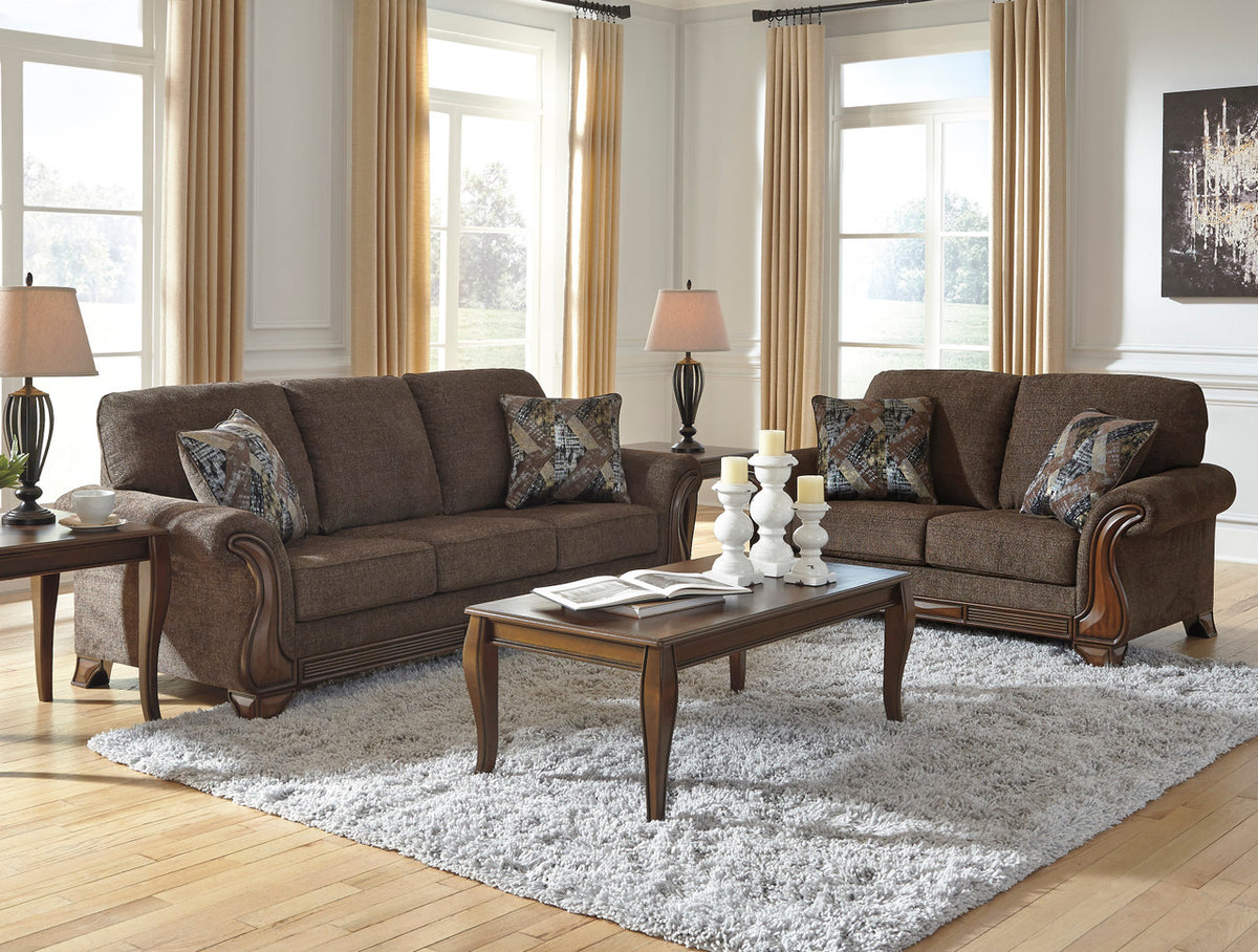 ROCKFORD Brown Sofa & Loveseat