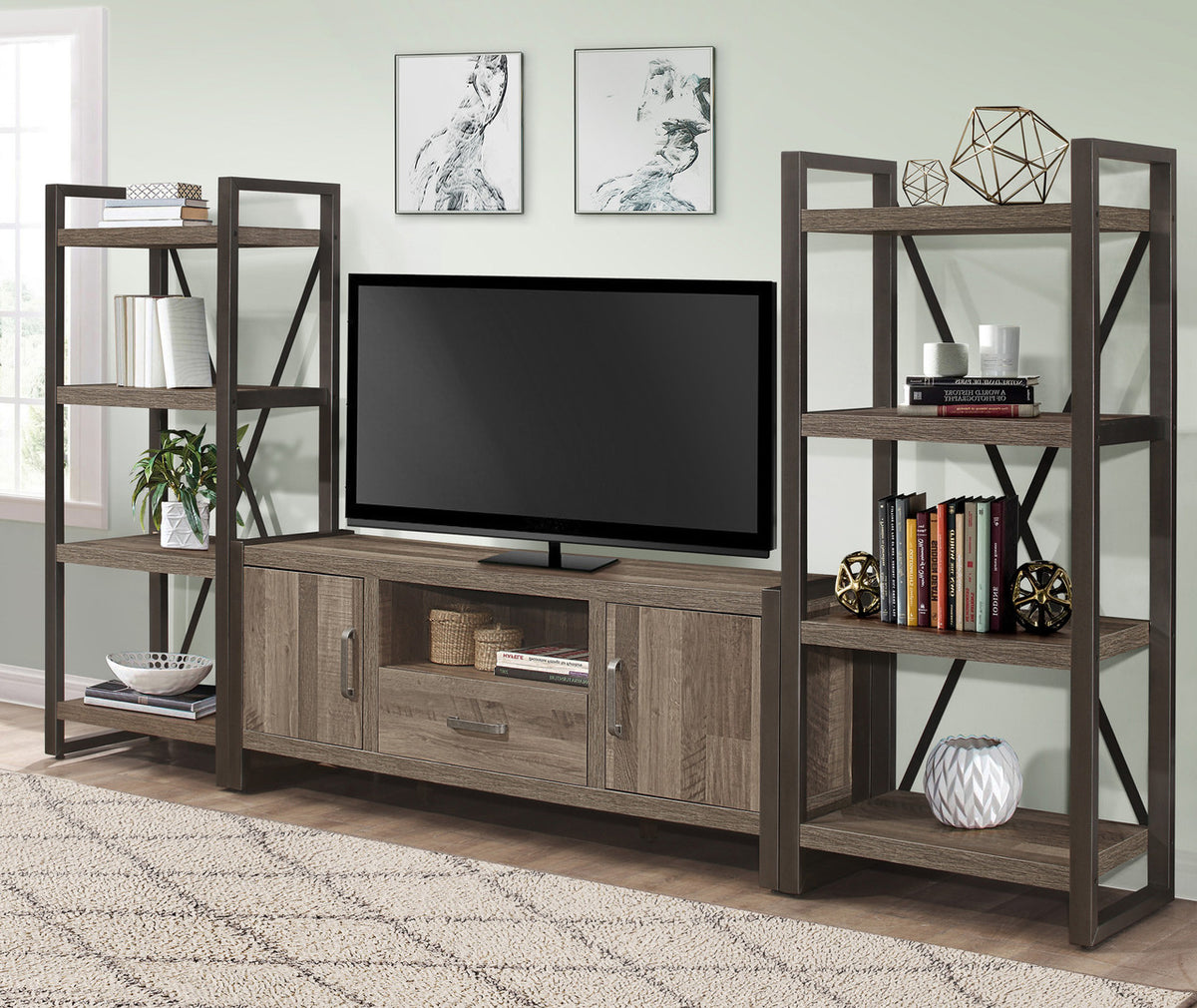 RORDAN 119" Wide Wall Unit