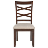 ROSEMORE Dark Brown 5 Piece Dining Set with Drop-Leafs