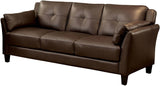 ROUGE Brown Faux Leather Sofa & Loveseat (RTA)