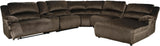 REYMAR Brown 35" Wide Armless Chair