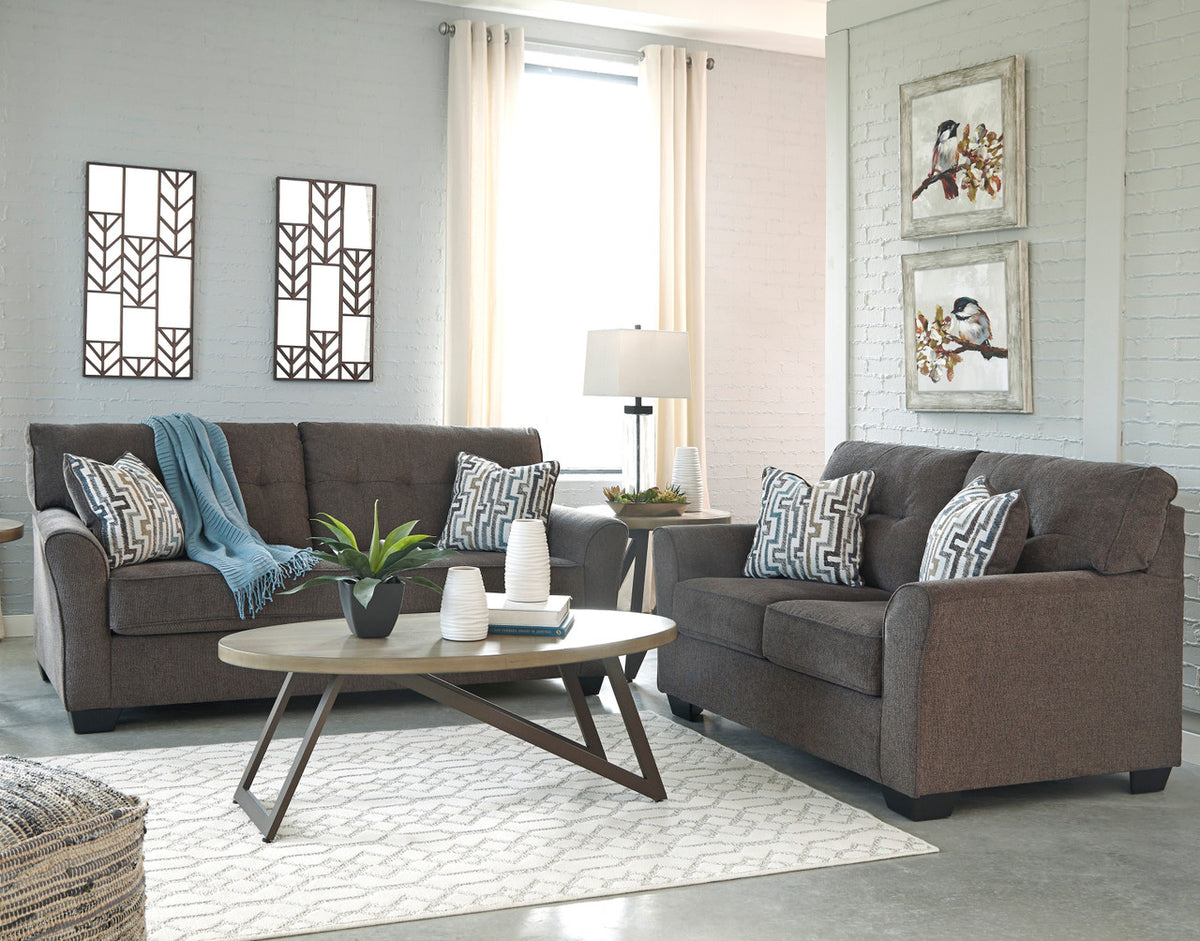 ROZELIA Gray Sofa & Loveseat