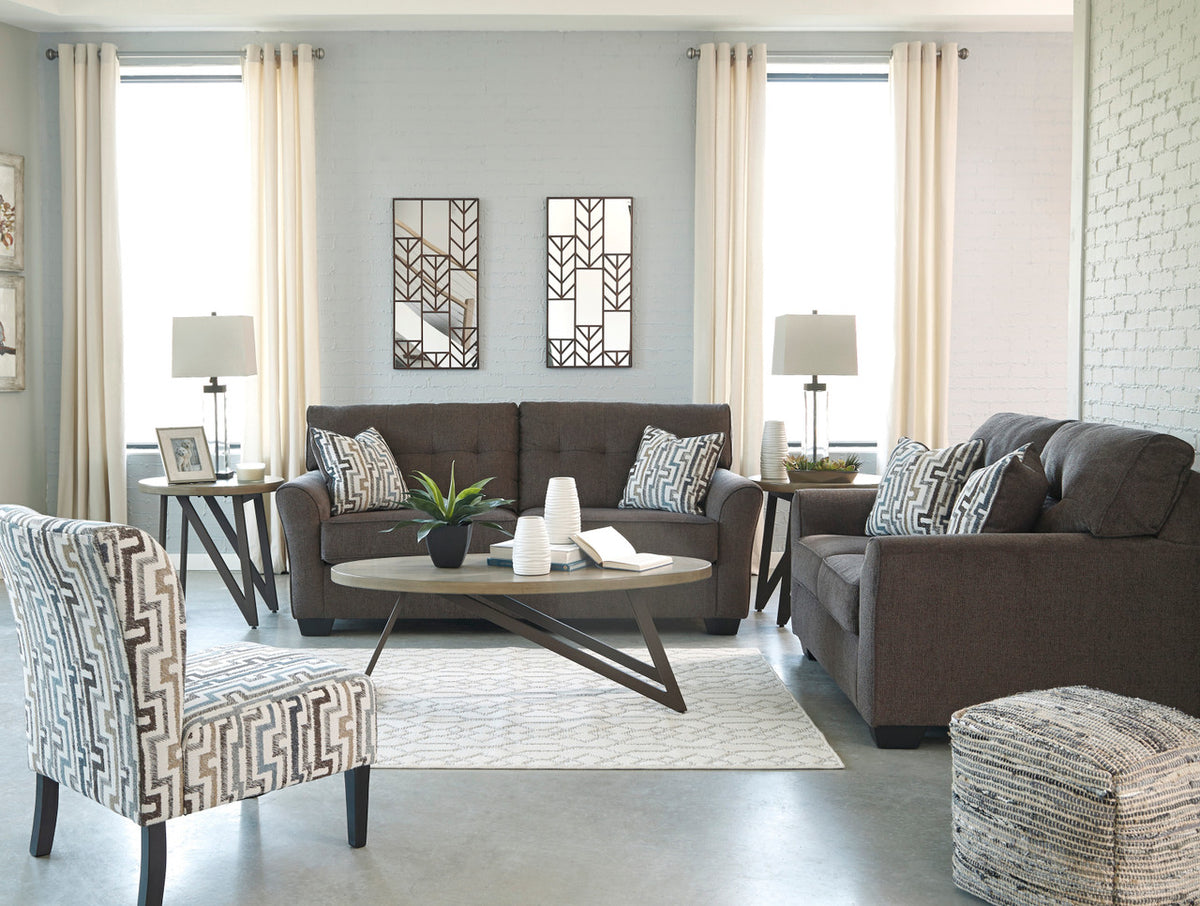 ROZELIA Gray Sofa & Loveseat