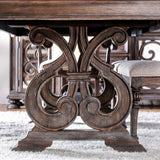 RUIDOSO Rustic Brown 9 Piece Dining Set
